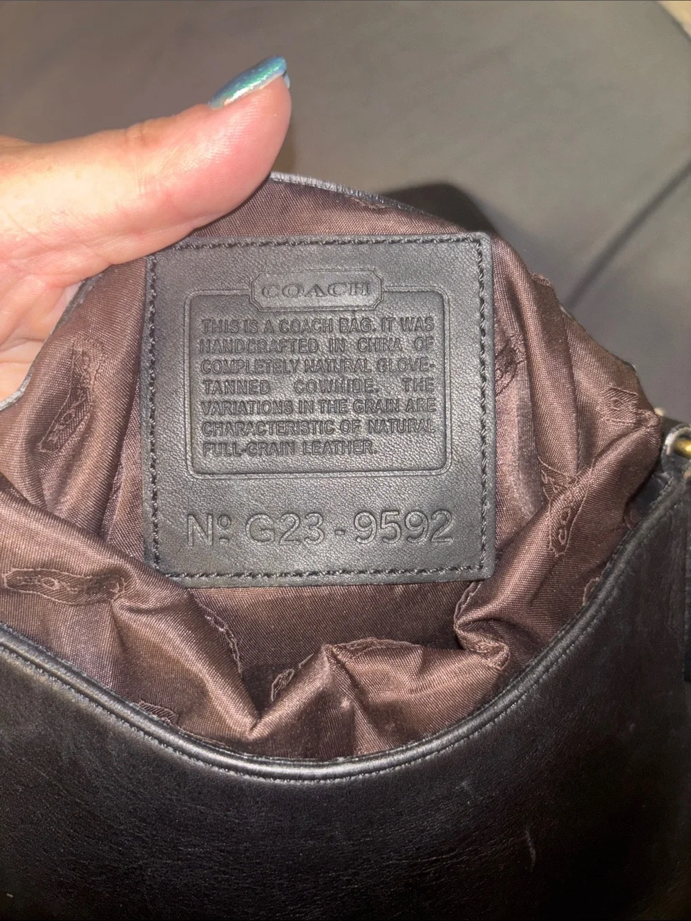 Vintage Coach leather bag